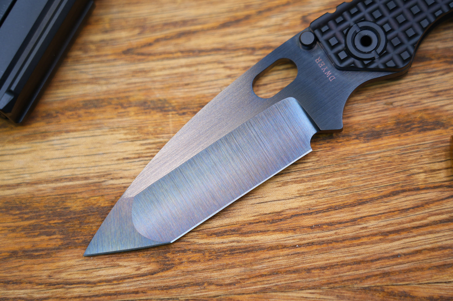 BBNM Tanto CPM-3V DLC Blade Hand-Polished Dwyer Design Shadow Edition