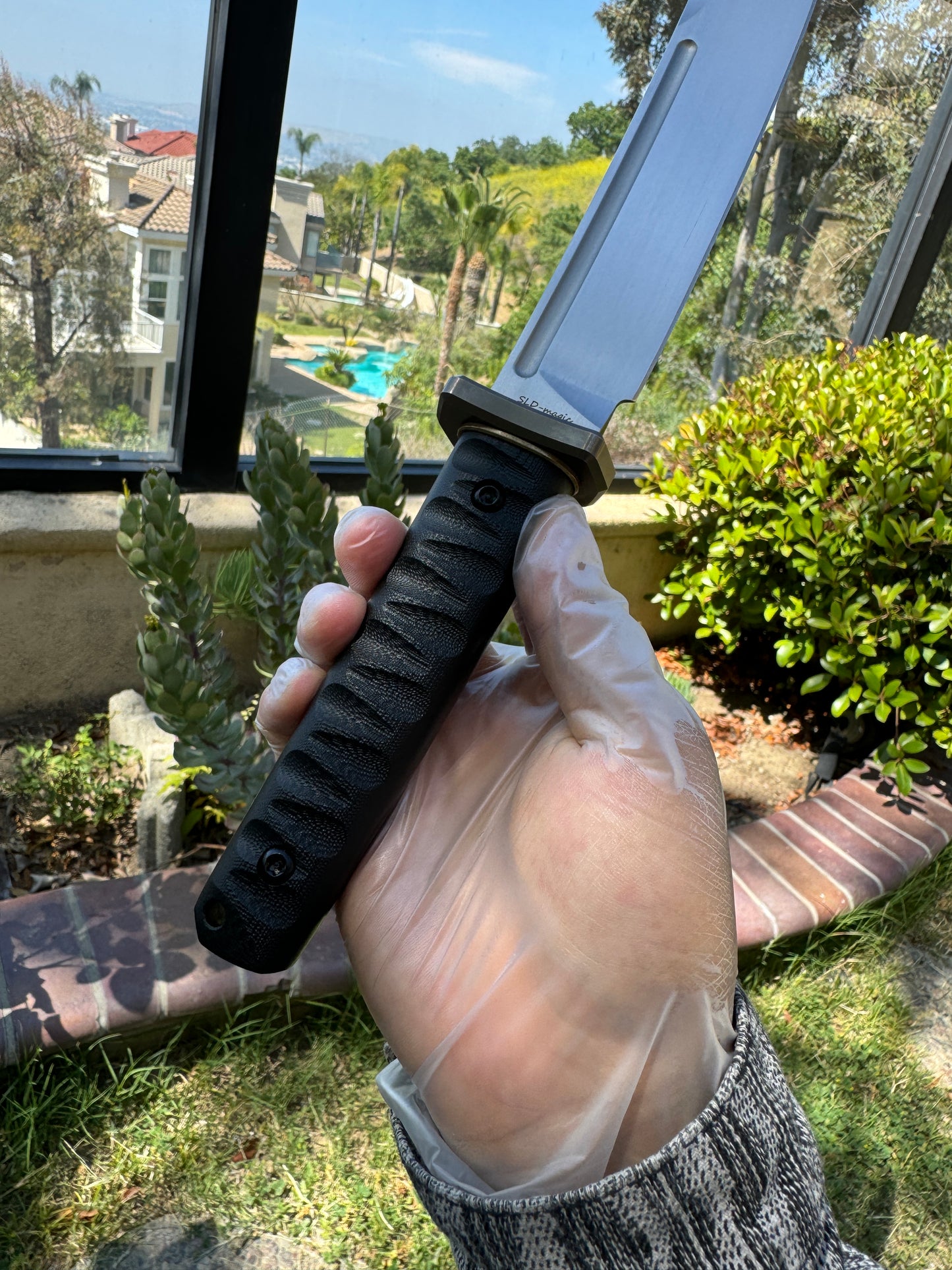 Wakizashi Hoja de North Mountain con acabado satinado, pulida a mano