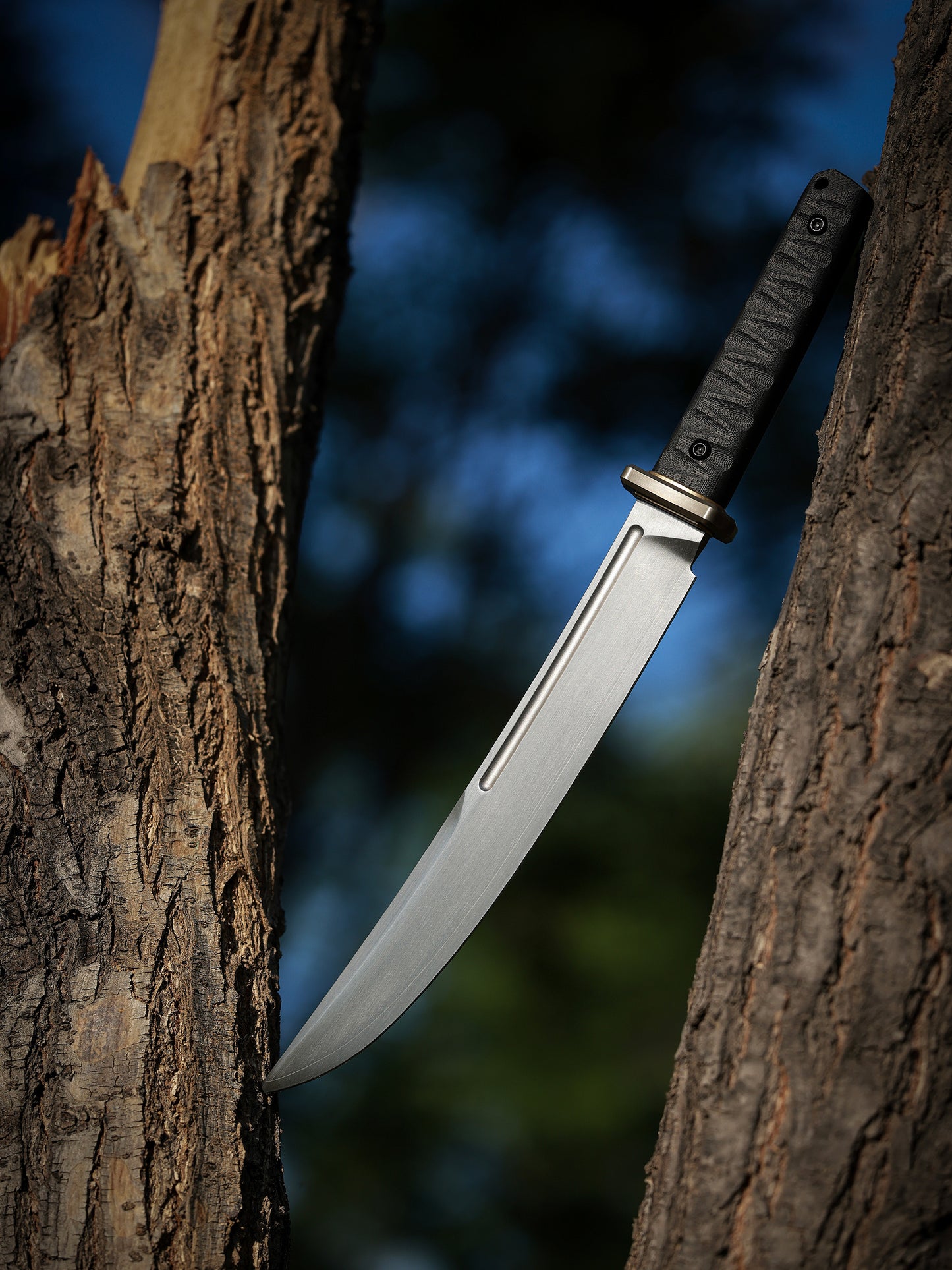 Wakizashi Hand ground hand rub satin finished North Mountain Blade