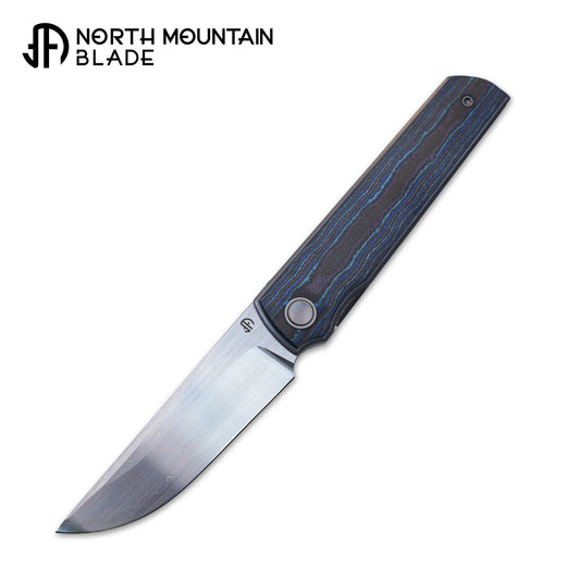 2412-BLCF Clip Point Hand-brushed finish