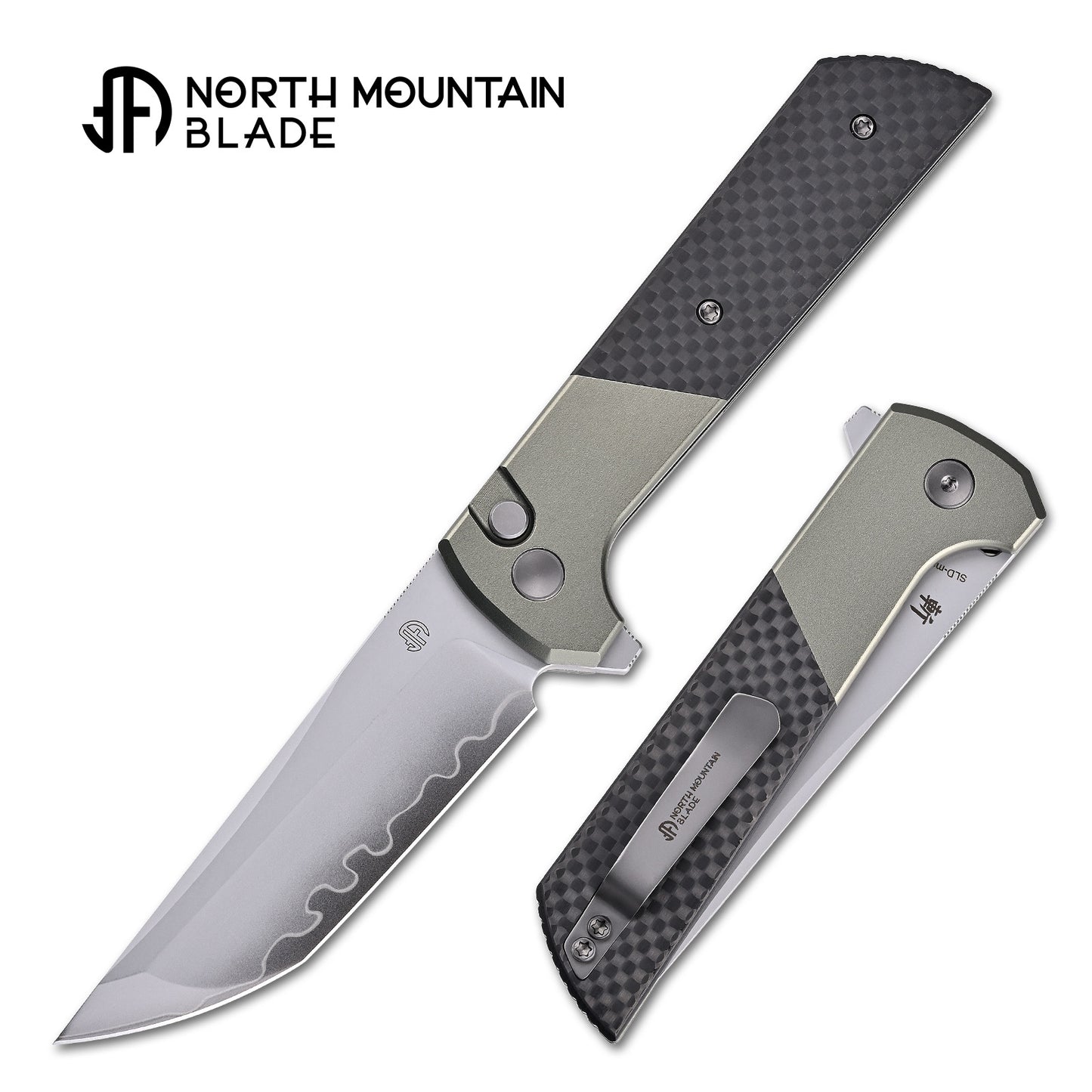 2407-GRCF Anodized aluminum alloy handle Carbon Fiber