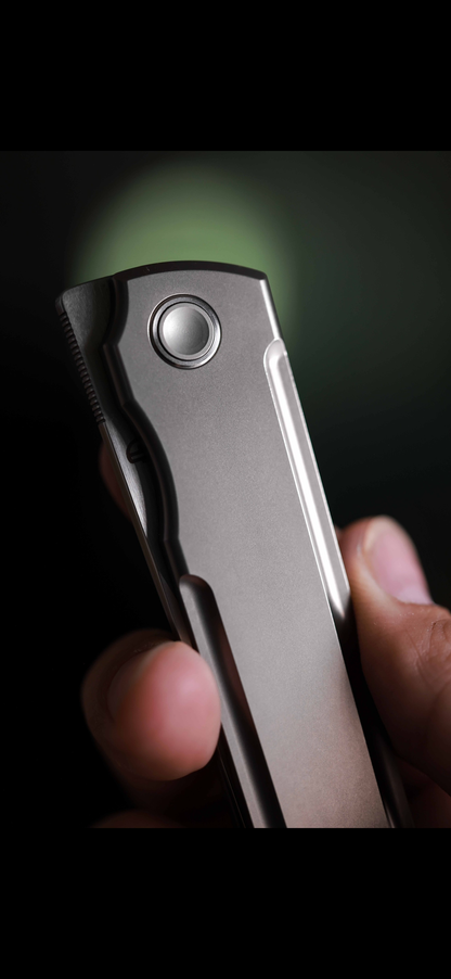 Chop Classic 2505-D-Ti Edge Cut SLD Steel Front Flipper Ti Clip