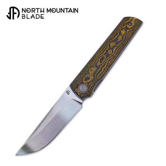 2412-GDCF Clip Point Hand-brushed finish