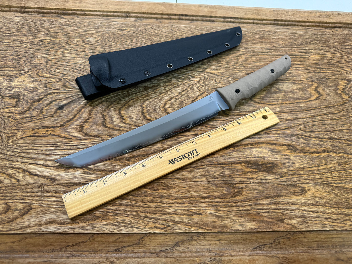 Cuchillo táctico japonés Tanto Chop Plus de 15 pulgadas SLD-Magic desert G10