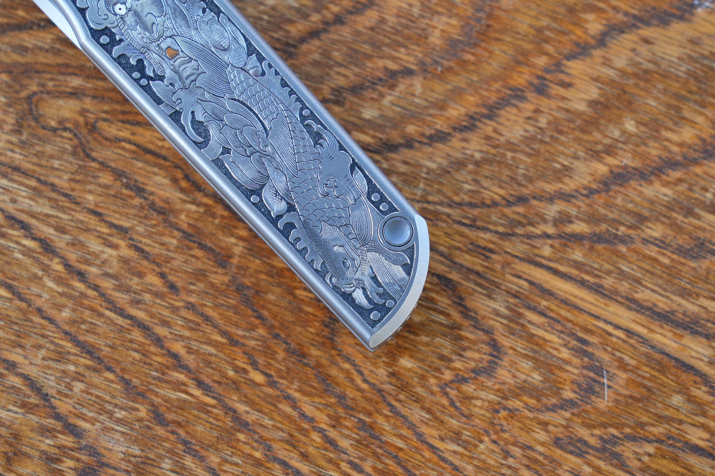 Chop Hand Carved Ti hand Vegas Forg Damascus