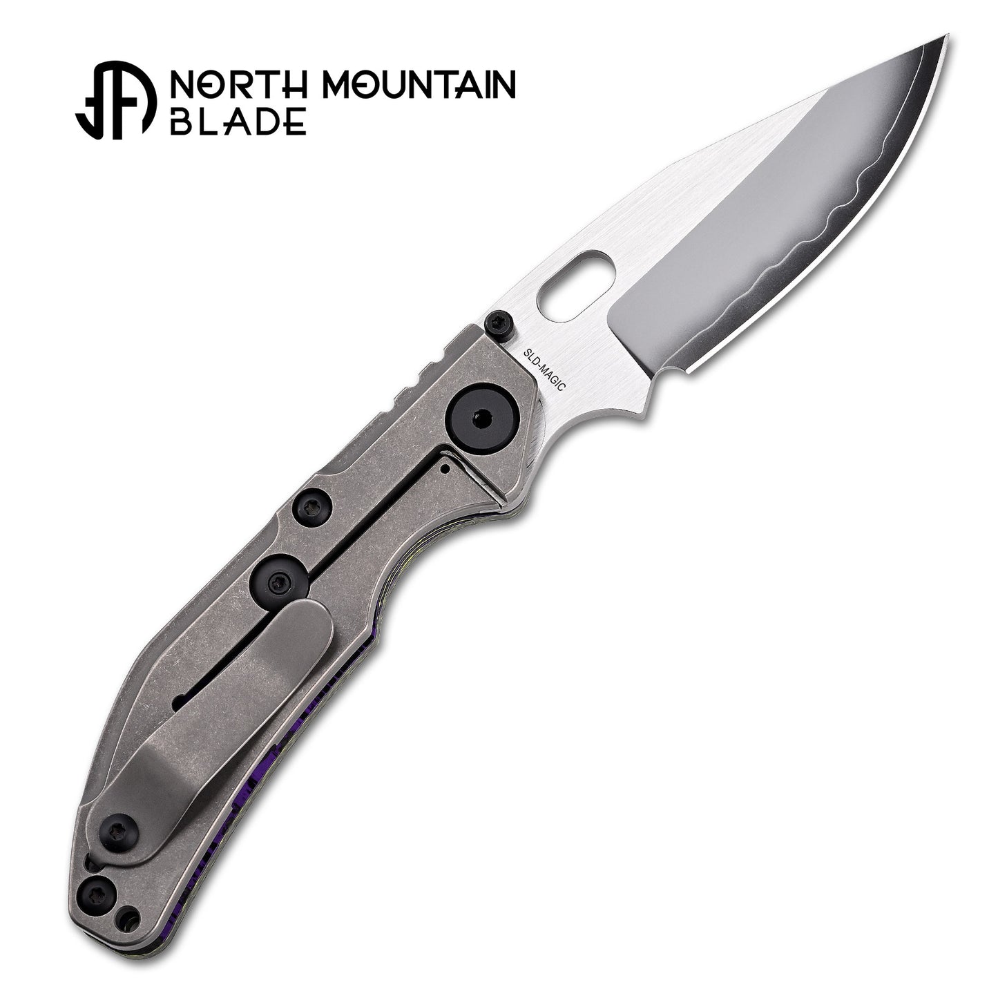 BBNM 2521-PRGR Bowie Joker Purple & Yellow Ceramic Carbon Fiber