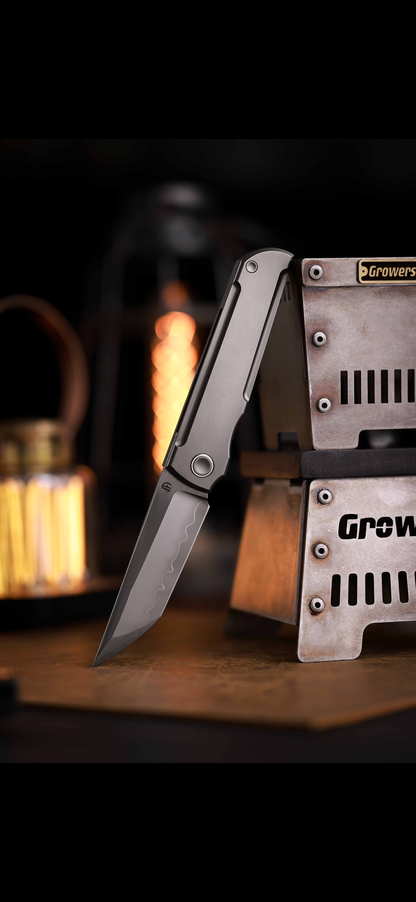 Chop Classic 2505-D-Ti Edge Cut SLD Steel Front Flipper Ti Clip