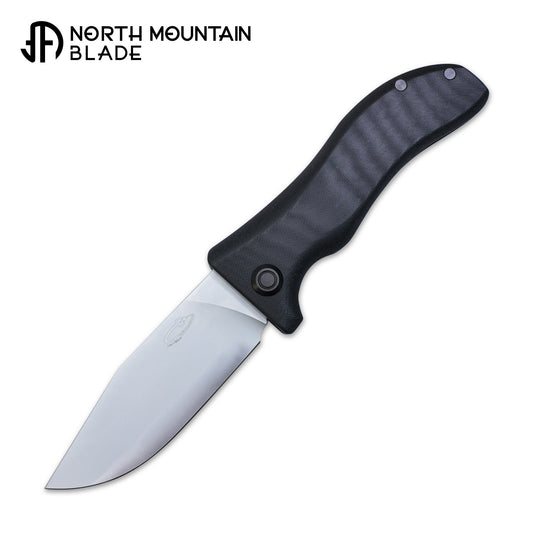 Puppy 3V steel Chrome coating Hand polished Titanium alloy frame G10 handle Tactical folding knife