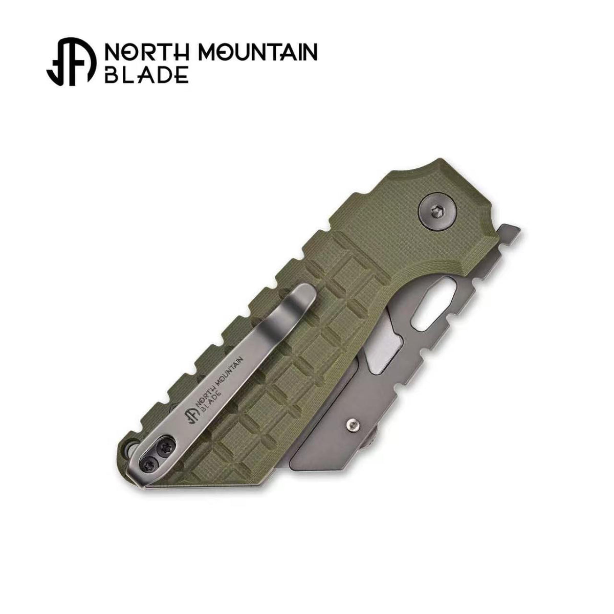 North Mountain Blade The Gripper 2537-GR – Button Lock Utility Knife, Green