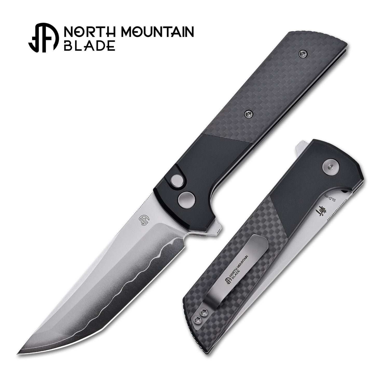 2407-CF Anodized aluminum alloy handle Carbon Fiber