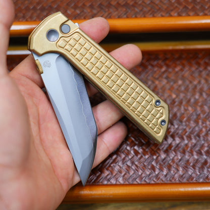 2404-BZ-G and Plates Aluminum bronze Tanto CNC Exclusive SLD-Magic
