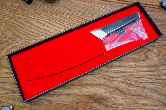 8-Inch Precision Slicing Knife – German DIN 1.4116 Steel with Premium Solid Wood Handle