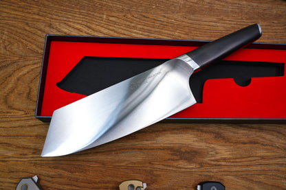 8-Inch Precision Slicing Knife – German DIN 1.4116 Steel with Premium Solid Wood Handle