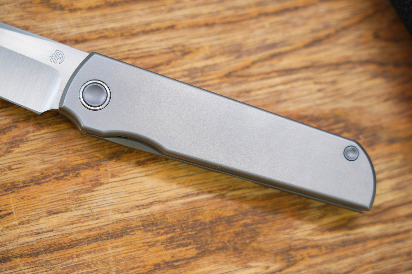 【Chop Kick Stop】Flat Titanium handle M390 Blade