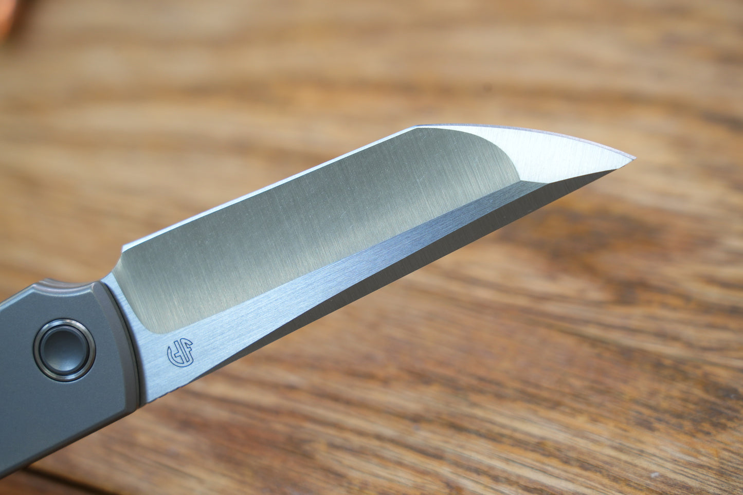 【Chop Kick Stop】Flat Titanium handle M390 Blade