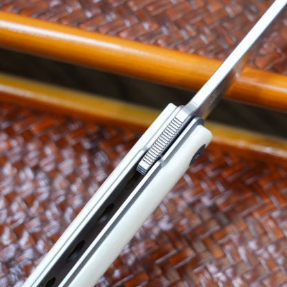 Production test Bone handle M390 steel Higo knife Handmade satin