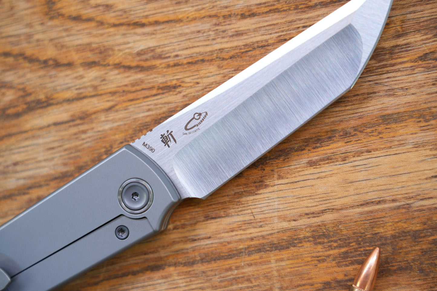 【Chop Kick Stop】Grid Titanium handle M390 Blade