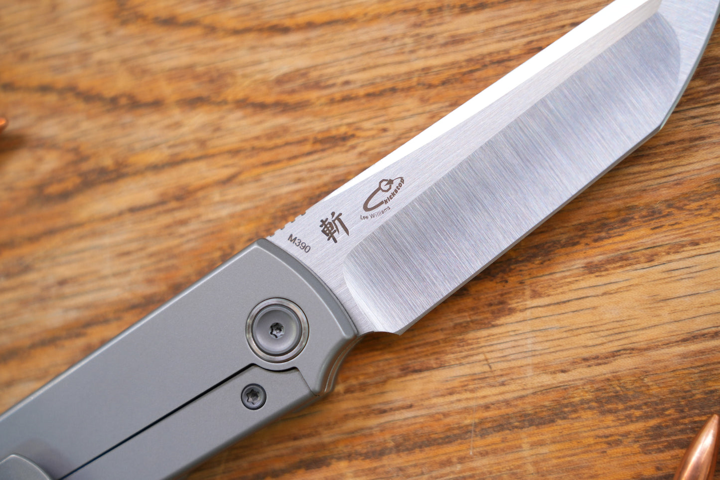 【Chop Kick Stop】Grid Titanium handle M390 Blade