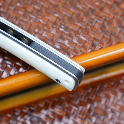 Production test Bone handle M390 steel Higo knife Handmade satin