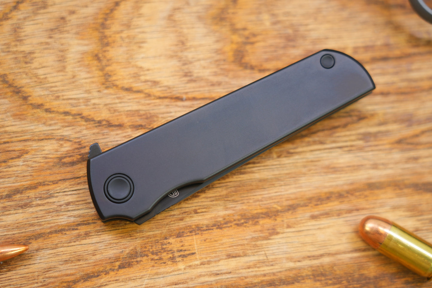 【Chop Kick Stop】DLC Flat Titanium handle M390 Blade