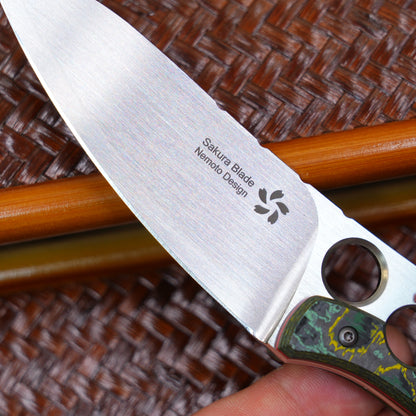 SHURA Sakura Blade Nemoto Design ZDP-189 Ceramic Carbon Fiber tactical knife