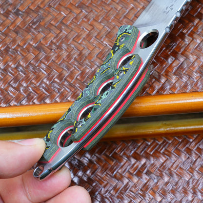 SHURA Sakura Blade Nemoto Design ZDP-189 Ceramic Carbon Fiber tactical knife
