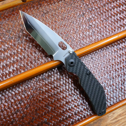 The initial prototype before production titanium handle + CF .Only 1