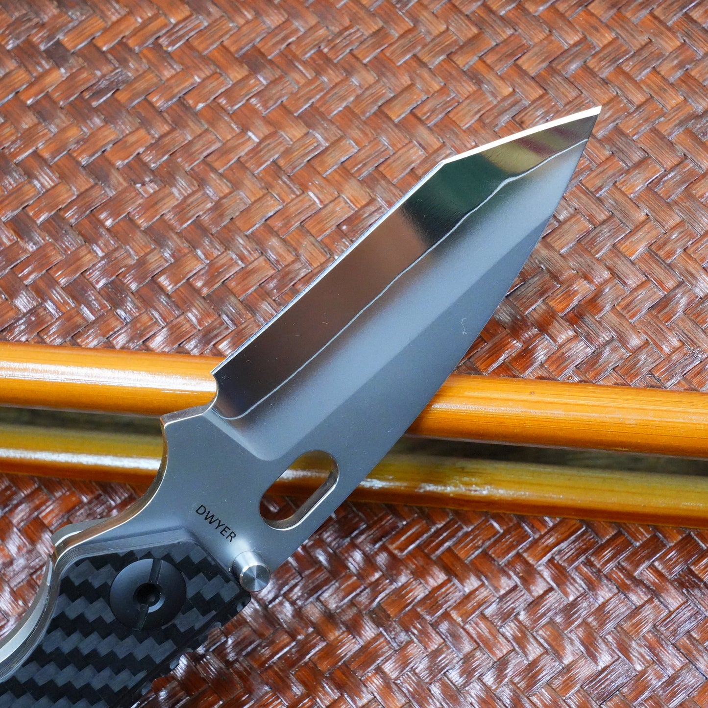 The initial prototype before production titanium handle + CF .Only 1