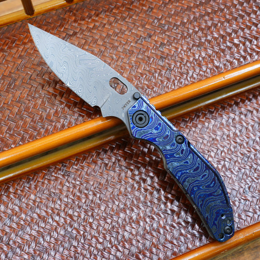 BBNM VegasForge AMERICAN MADE DAMASCUS STEEL Zi&Timascus Handle