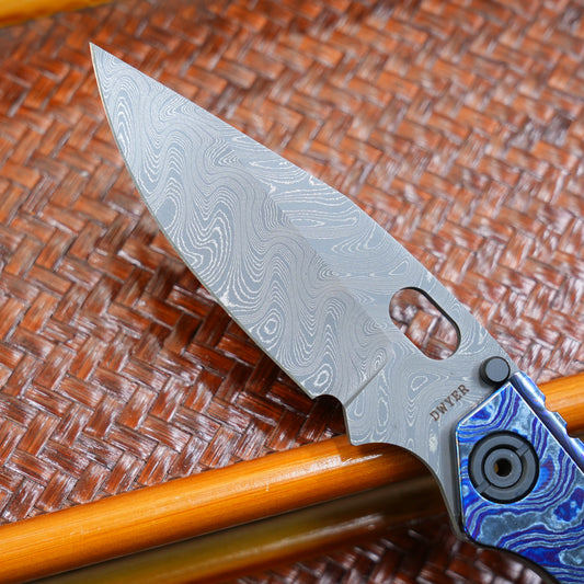 BBNM VegasForge AMERICAN MADE DAMASCUS STEEL Zi&Timascus Handle