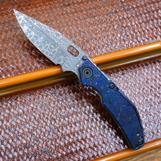 BBNM VegasForge AMERICAN MADE DAMASCUS STEEL Zi&Timascus Handle