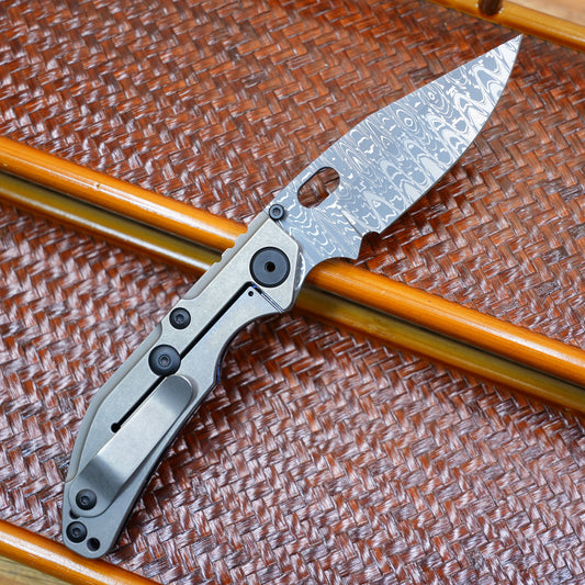 BBNM VegasForge AMERICAN MADE DAMASCUS STEEL Zi&Timascus Handle