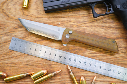 Chop 2 2405-PEI handle SLD-Magic Japanese TANTO style tactical folding knife