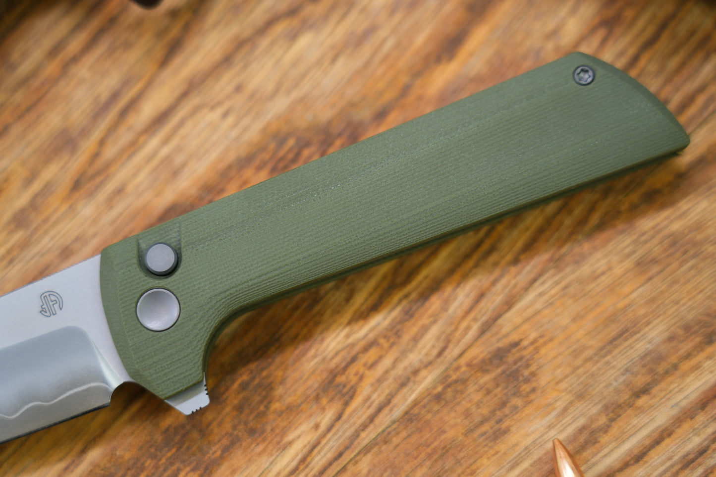 【Chop 2】 Green G10 handle SLD-Magic Japanese TANTO style tactical folding knife