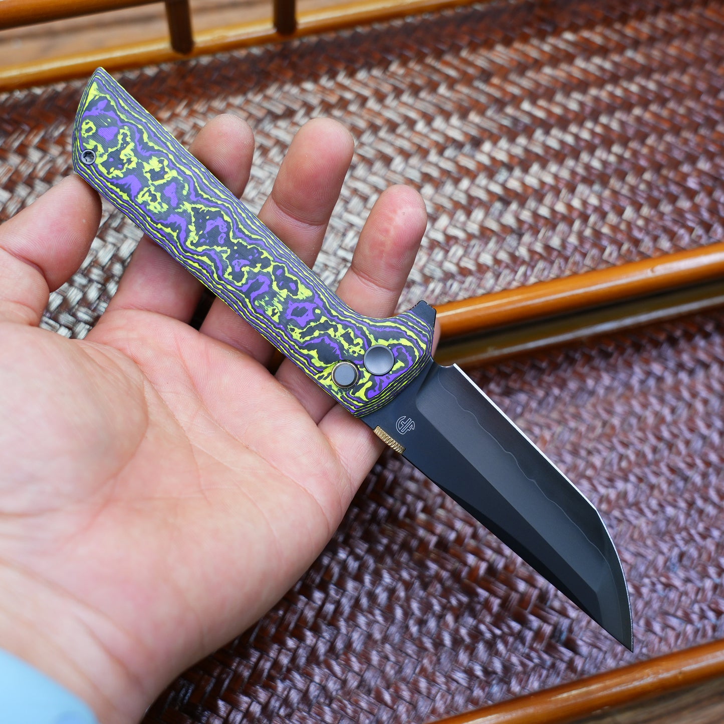 2406-PRCF-DLC Chop2 Joker Color Ceramic Carbon Fiber New .45-style thumb disc