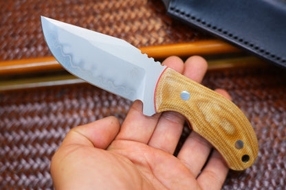 North Mountain Raccoon Skinner Hunting Knife Micarta Handel SLD-Magic