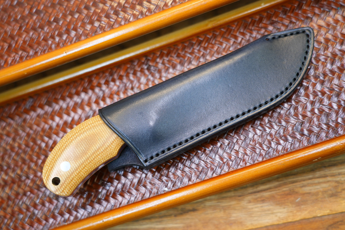 North Mountain Raccoon Skinner Hunting Knife Micarta Handel SLD-Magic