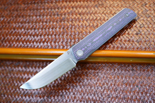 2412-PRCF Clip Point Hand-brushed finish