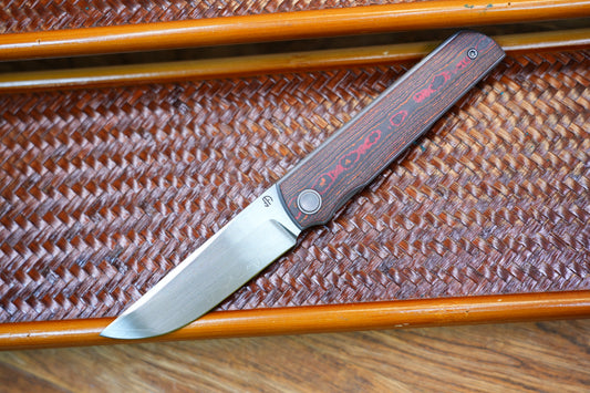 2412-ORCF Clip Point Hand-brushed finish