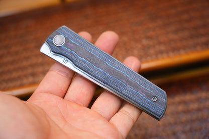 2412-BLCF Clip Point Hand-brushed finish