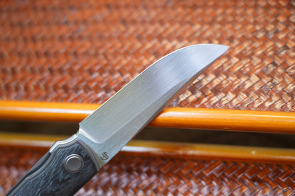 2412-CFCP Clip Point Hand-brushed finish