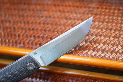 2412-CFCP Clip Point Hand-brushed finish