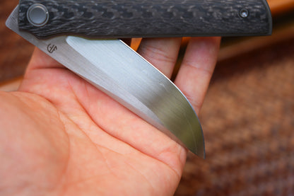 2412-CFCP Clip Point Hand-brushed finish