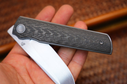 2412-CFCP Clip Point Hand-brushed finish