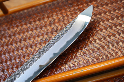 Giant Folding Knife, Higonokami Style, Hand-Forged Blade, Hand-Polished Mirror Finish, Full-Forged Handle