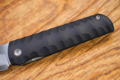 2411-BK Kick Stop Chop Plus black Hidden flipper Japanese style tactical tanto folding knife