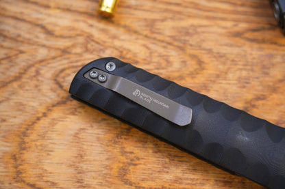 2411-BK Kick Stop Chop Plus black Hidden flipper Japanese style tactical tanto folding knife