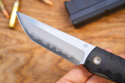 2411-BK Kick Stop Chop Plus black Hidden flipper Japanese style tactical tanto folding knife