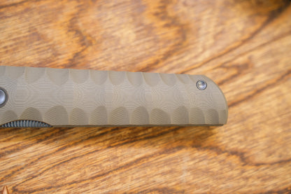 2411-BR Kick Stop Chop Plus coffee Hidden flipper Japanese style tactical tanto folding knife