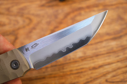 2411-BR Kick Stop Chop Plus coffee Hidden flipper Japanese style tactical tanto folding knife